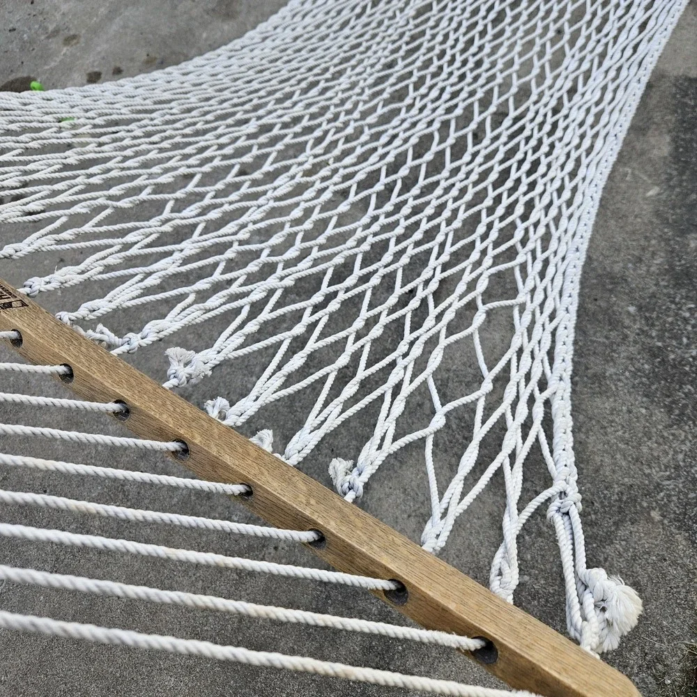 Genuine‎ Hatteras Large 6 Ft Dura Cord Rope Hammock Beige